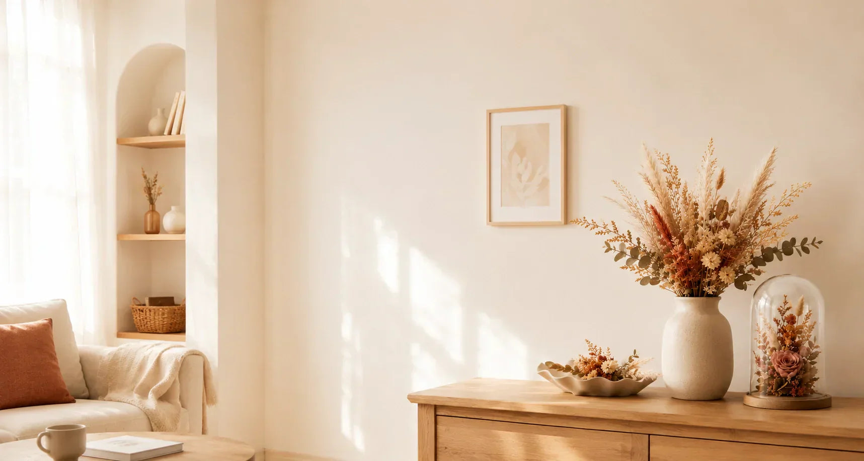 Idée déco fleurs séchées