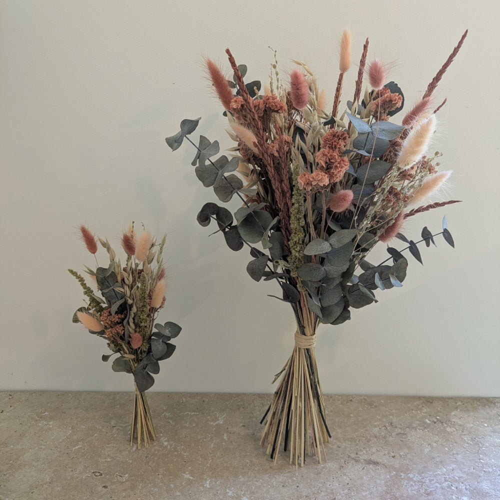 Bouquet séché terracotta