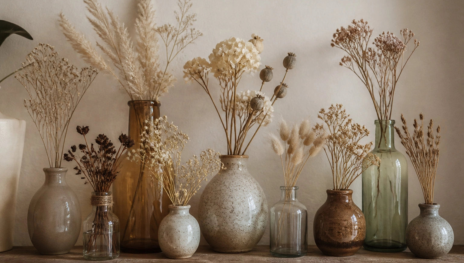 Tendances déco fleurs séchées