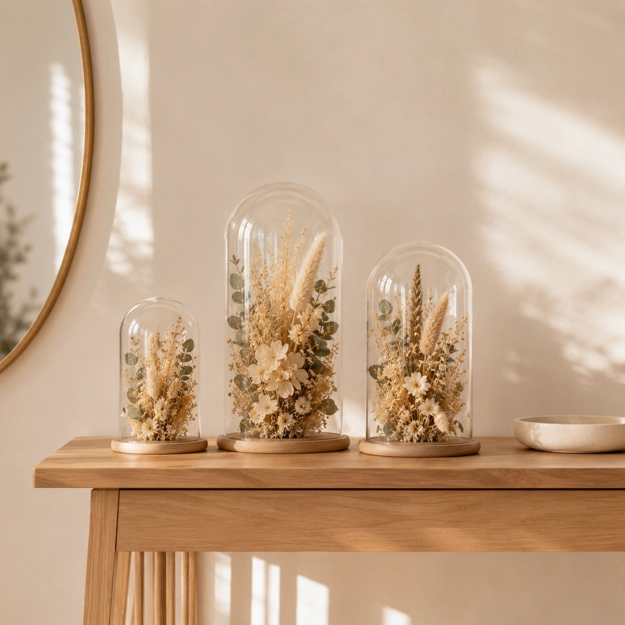 3 cloches fleuries