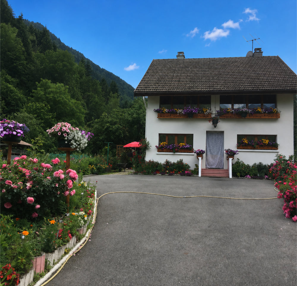 Maison fleurie d'enfance